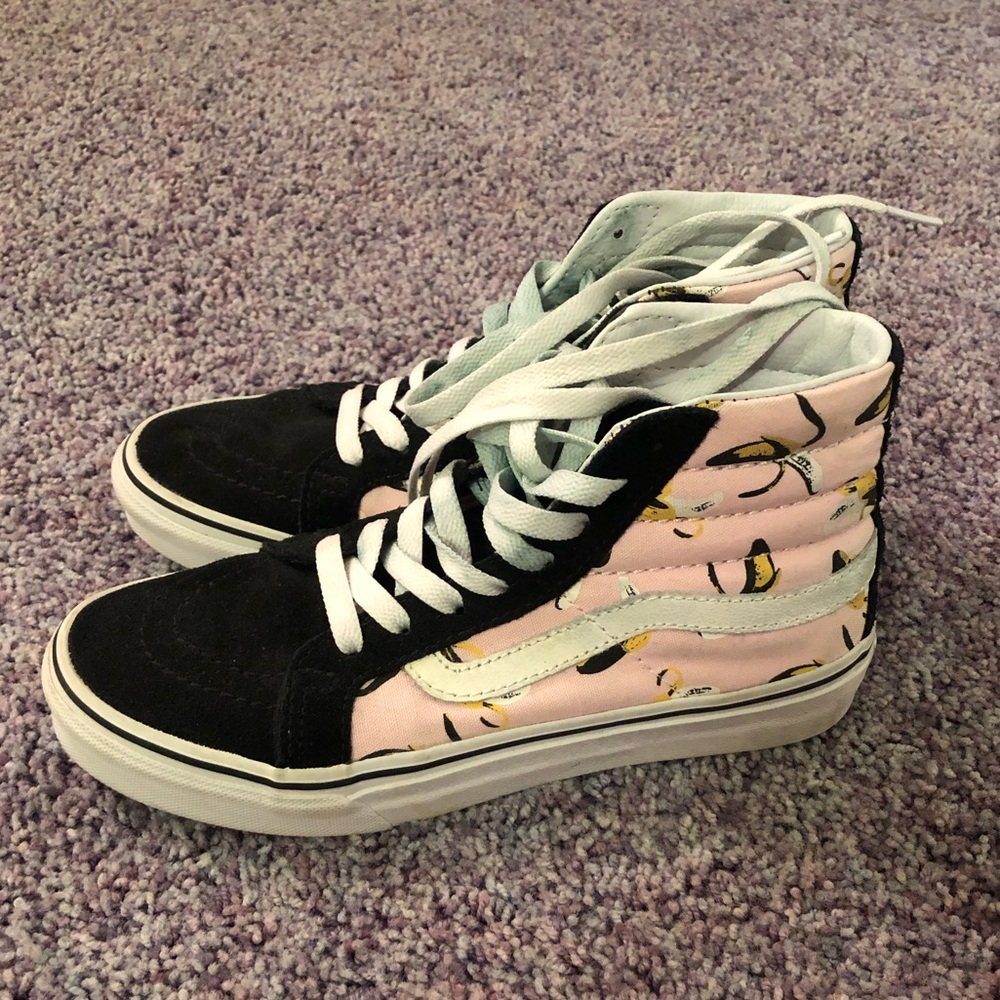 banana sk8 hi vans
